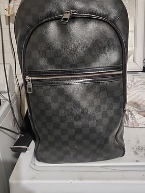 Louis Vuitton | Bags | Mens Louis Vuitton Black Checkered Backpack |  Poshmark